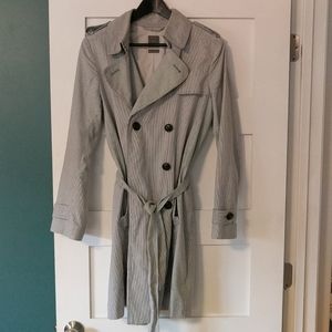 Gap striped trench coat